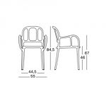 magis mià chair dimension